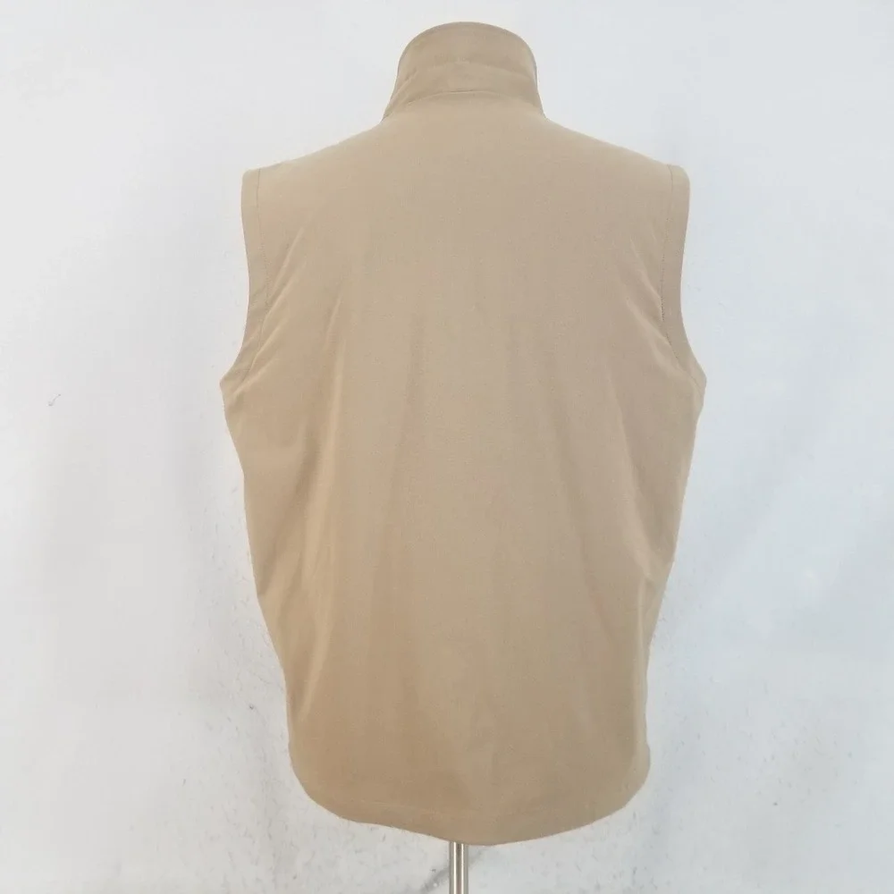 The North Face Vest Mens L Tan Windstopper Softshell Full‎ Zip Outdoor Gorpcore